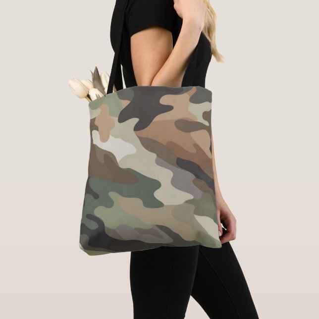 Bolso De Tela Modern Eye Catching Camo Carryall (Detalle)
