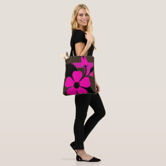Bolso De Tela Modern Floral Tote Bag / Stylish Everyday Bag