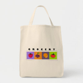 Bolso De Tela Modern Minimal Fruits and Veggies Illustration