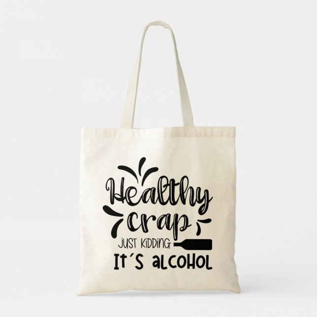 Bolso De Tela Modern Minimalist funny Quotes (Reverso)