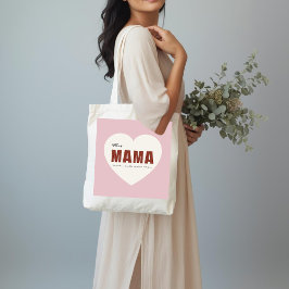 Bolso De Tela Modern Personalized Mama Heart Tote Bag