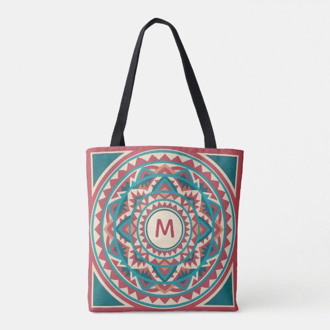Bolso De Tela Modern Southwest Mandala (Reverso)