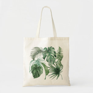 Bolso De Tela Modern Summer Tropical Leaves Monstera Beach