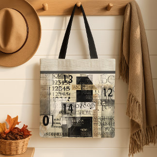 Bolso De Tela Modern Typography Design Tote
