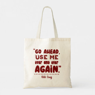 Bolso De Tela Modern Typography funny Quotes
