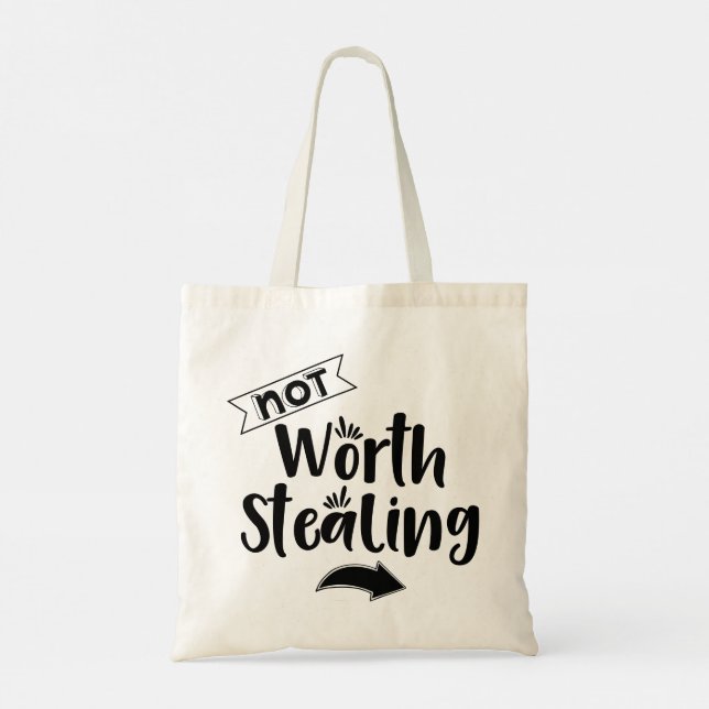 Bolso De Tela Modern Typography funny Quotes (Reverso)
