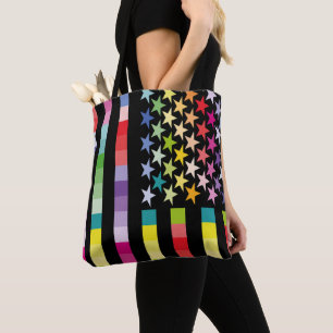 BOLSO DE TELA MODERN VERSION MULTICOLOR USA/EEUU FLAG MASANSER