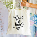 Bolso De Tela Moderna doncella negra de brillantez de honor<br><div class="desc">Que todos sepan que eres la criada de honor con una moda,  moderna bolsa de oro de "doncella de honor". Esta preciosa bolsa de tetas es la manera perfecta de agradecerte por ser la criada de honor.</div>