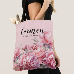Bolso De Tela Moderna fiesta de novias Rubor color de agua rosad