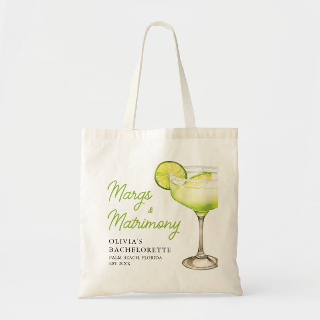 Bolso De Tela Moderna fiesta de soltero con margs y madurez (Frente)