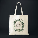 Bolso De Tela Moderna follaje botánico Greeneration Team Bride<br><div class="desc">Follaje moderno de vegetación botánica Bridesmaid regalos Tote Bag</div>