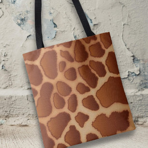 Bolso De Tela Moderna moda Giraffe Pattern Safari Animal