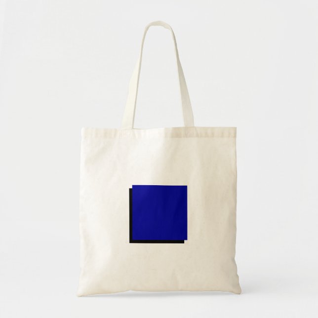Bolso De Tela Moderna plaza azul de arte Bauhaus (Frente)