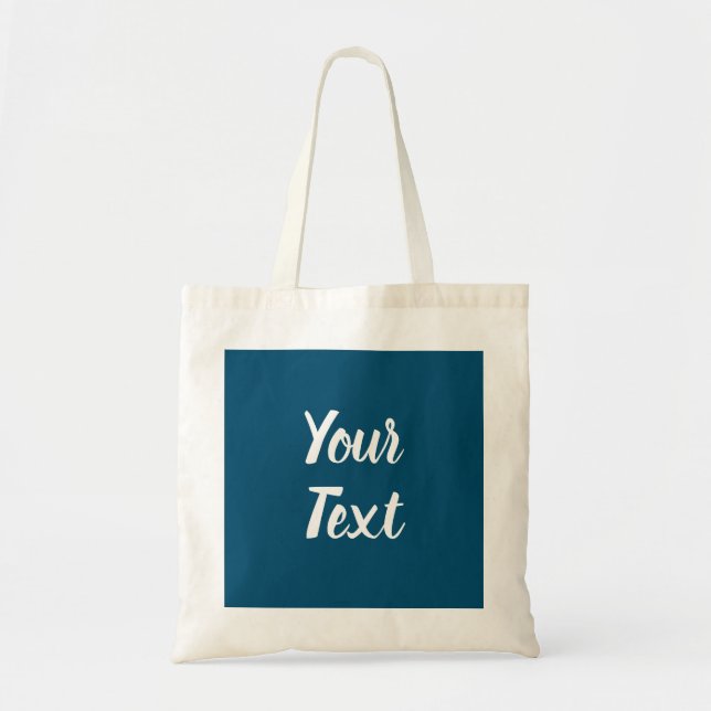 Bolso De Tela Moderna y elegante plantilla de Ocean Blue (Frente)