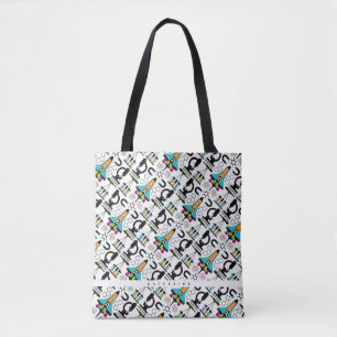 Bolso De Tela Modernas herramientas de ciencia, objetos y patró