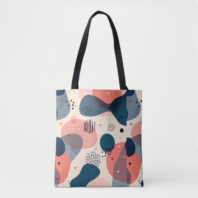 Bolso De Tela Moderno Abstracto de Mitad de Siglo (Anverso)
