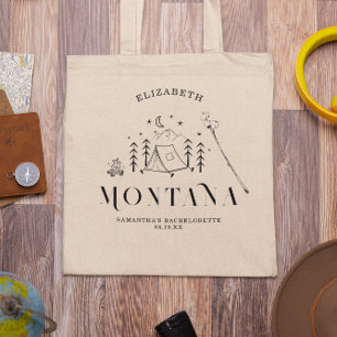 Bolso De Tela Moderno camping mínimo   Bachelorette