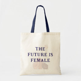 Bolso De Tela Moderno Chic Rosa Acuarela El Futuro Es Femenino