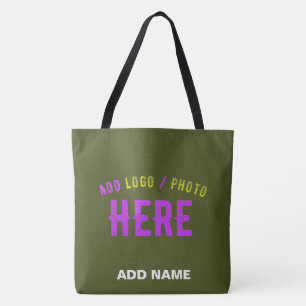 BOLSO DE TELA MODERNO EJÉRCITO PERSONALIZADO VERIFICADO VERDE VE