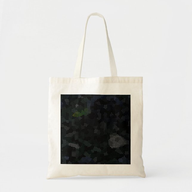 BOLSO DE TELA MODERNO ELEGANT_THE ABSTRACT_ART_BLACK (Frente)