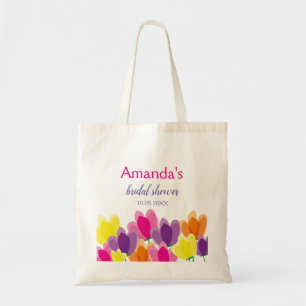 Bolso De Tela Moderno Floral Colorido