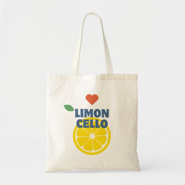 Bolso De Tela Moderno Limoncello Favor Gift Merch (Frente)