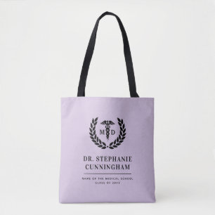 Bolso De Tela Moderno Médico de Medicine Med School Graduado