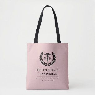 Bolso De Tela Moderno Médico de Medicine Med School Graduado