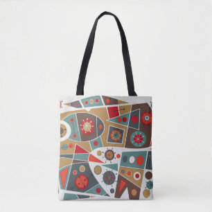 Bolso De Tela Moderno No. 18 de mediados de siglo