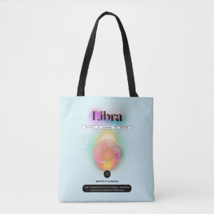 Bolso De Tela Moderno Rótulo Zodiac Libra Cotización Elemento Ai