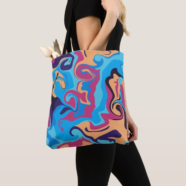 Bolso De Tela Moderno Swirl (Detalle)