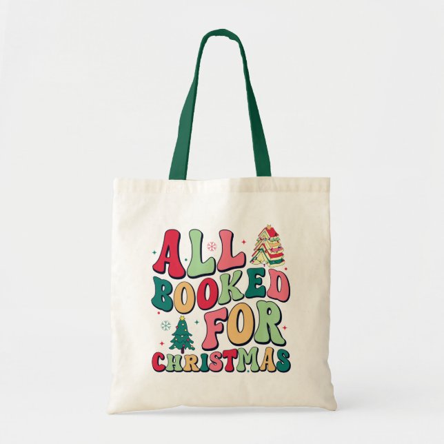 Bolso De Tela Moderno Y Acondicionado Para Navidades Lover Libro (Frente)