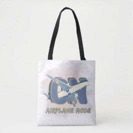 Bolso De Tela Modo Avión Activado - Viaje Divertido