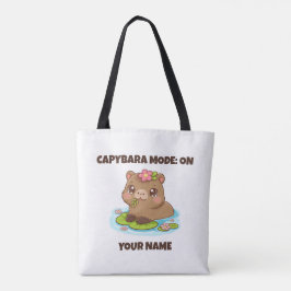 Bolso De Tela Modo Capybara Kawaii Lindo Personalizado