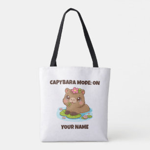 Bolso De Tela Modo Capybara Kawaii Lindo Personalizado