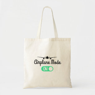 Bolso De Tela Modo de avión en camiseta