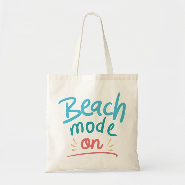 Bolso De Tela Modo de playa activado (Frente)