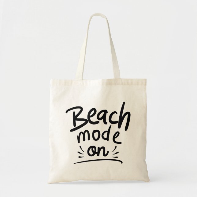 Bolso De Tela Modo de playa activado (Frente)