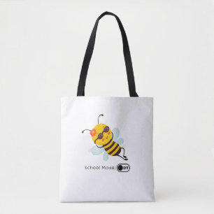 Bolso De Tela "Modo escolar: OFF - Chillin' Bee"