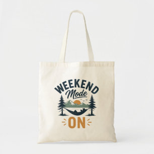 Bolso De Tela Modo Fin de Semana ACTIVADO Relajación en Puesta d