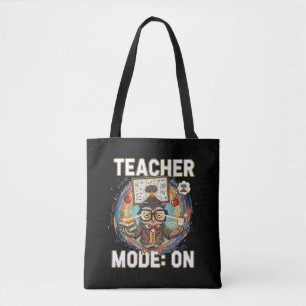 Bolso De Tela Modo Profesor: ACTIVADO – Diseño de Búho Profesor