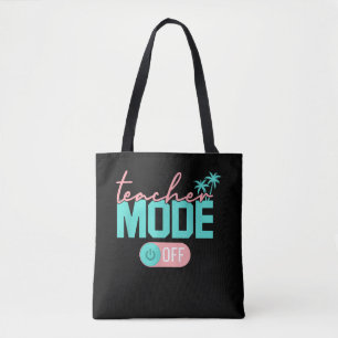 Bolso De Tela Modo Profesor Fuera Feliz Último Día Escuela Veran