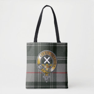 Bolso De Tela Moffat Tartán & Badge