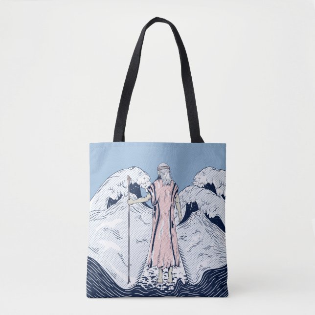 Bolso De Tela Moisés Parando el mar rojo (Anverso)