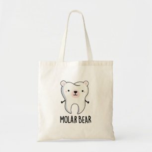 Bolso De Tela Molar Bear Funny Tooth Pun