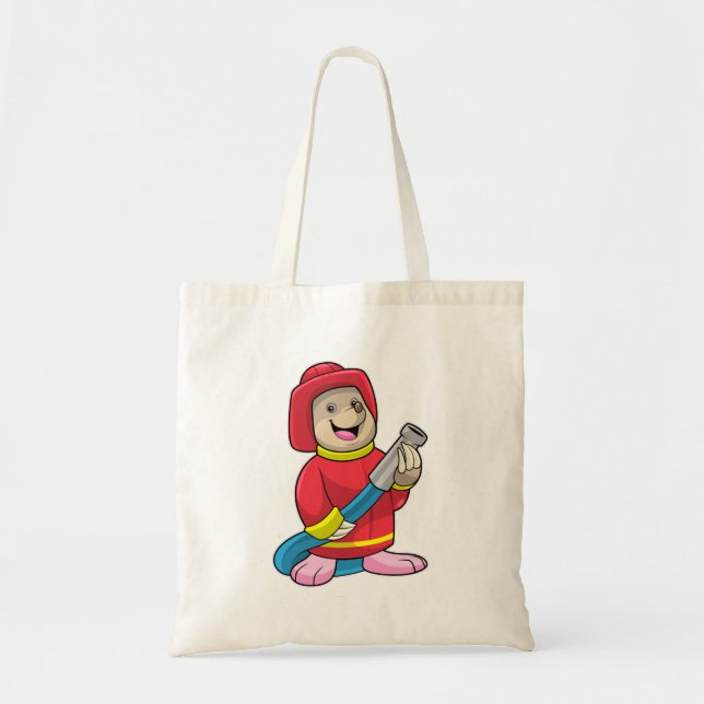 Bolso De Tela Mole como bombero con manguera (Frente)