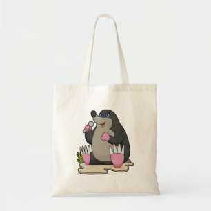 Bolso De Tela Mole como cantante con micrófono