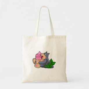 Bolso De Tela Mole con helado Waffle