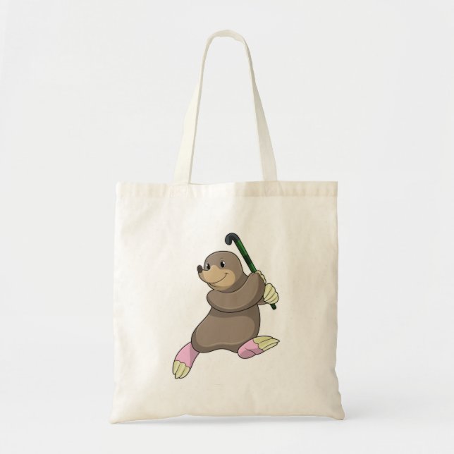 Bolso De Tela Mole en hockey con bate de hockey (Frente)
