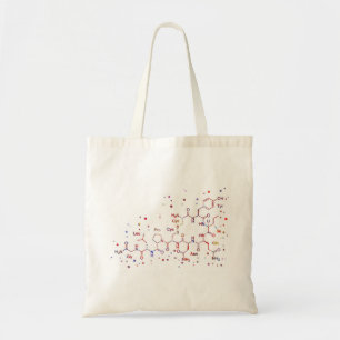 Bolso De Tela Molécula de la oxitocina, moléculas del amor